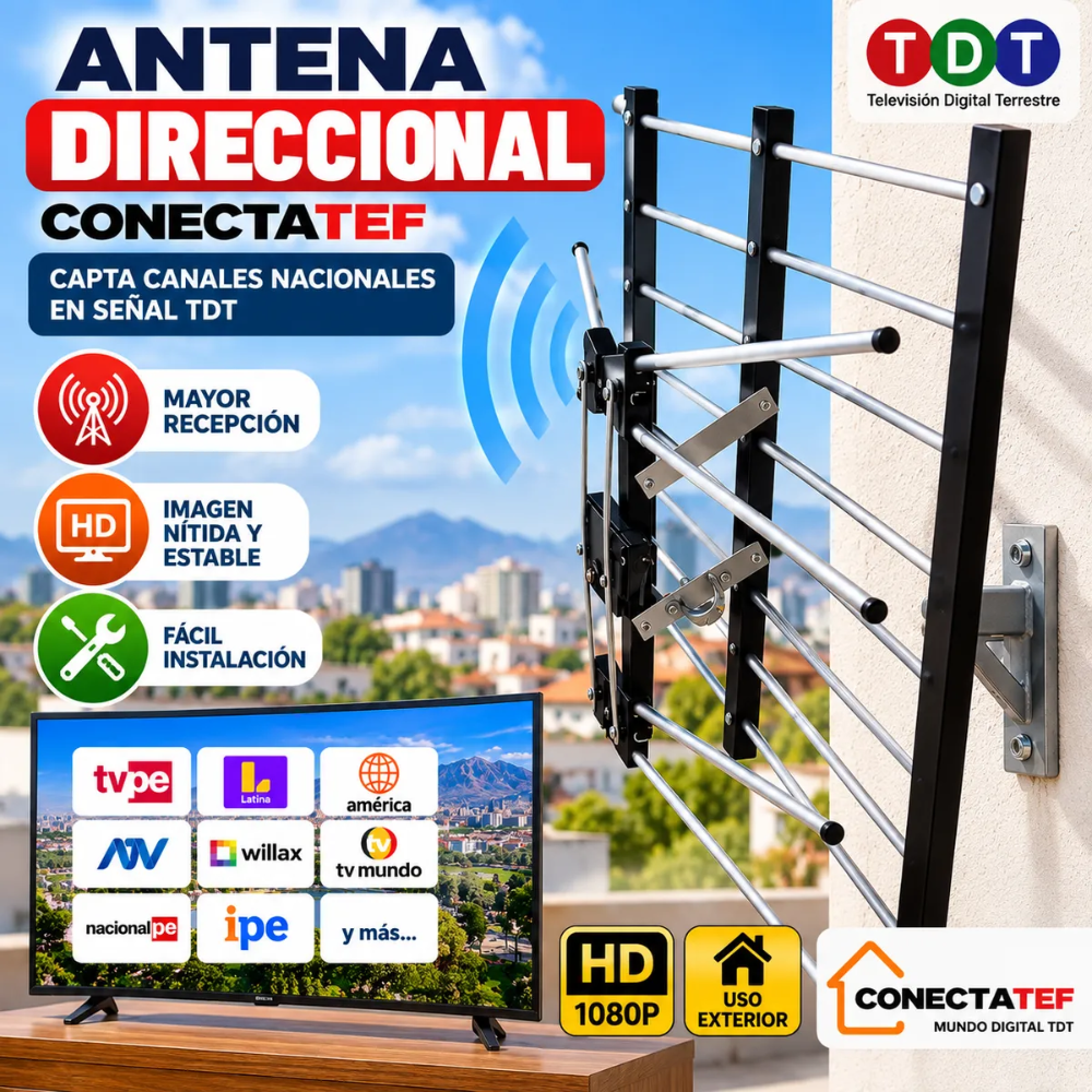 Antena digital Hd modelo conectatef Directium