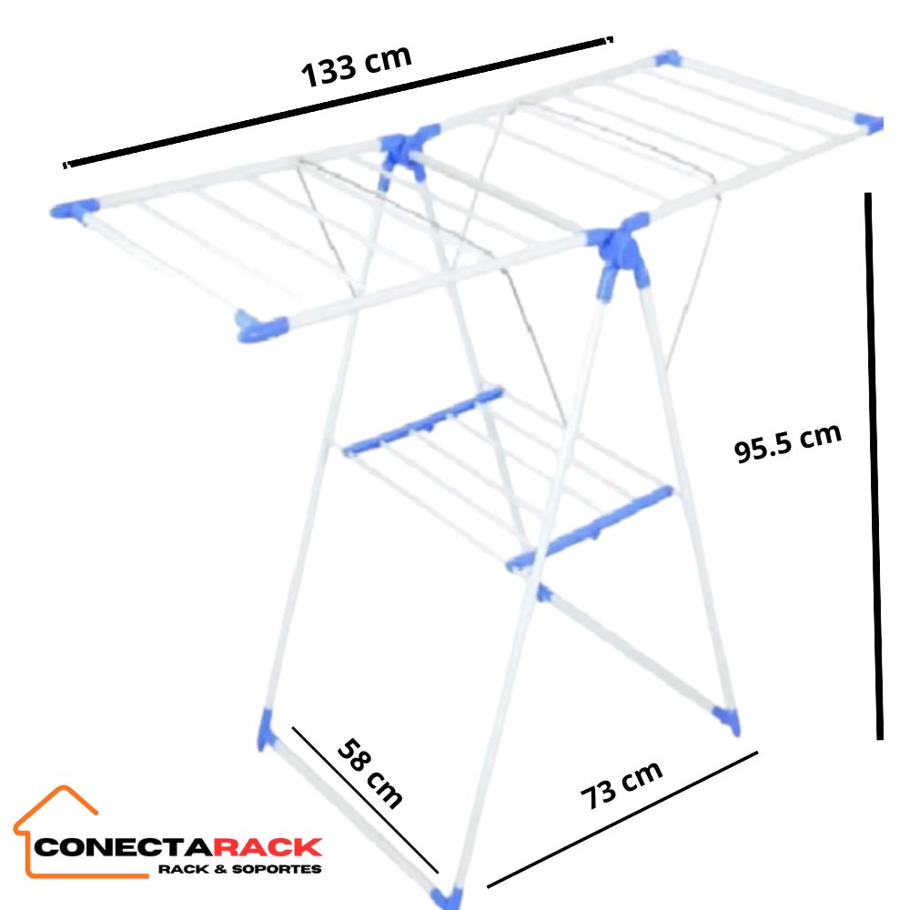 Tendedero de Ropa Plegable 146 x99 x56 cm