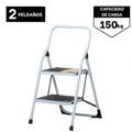 Escalera tubular plegable 2 peldaños de acero Pretul