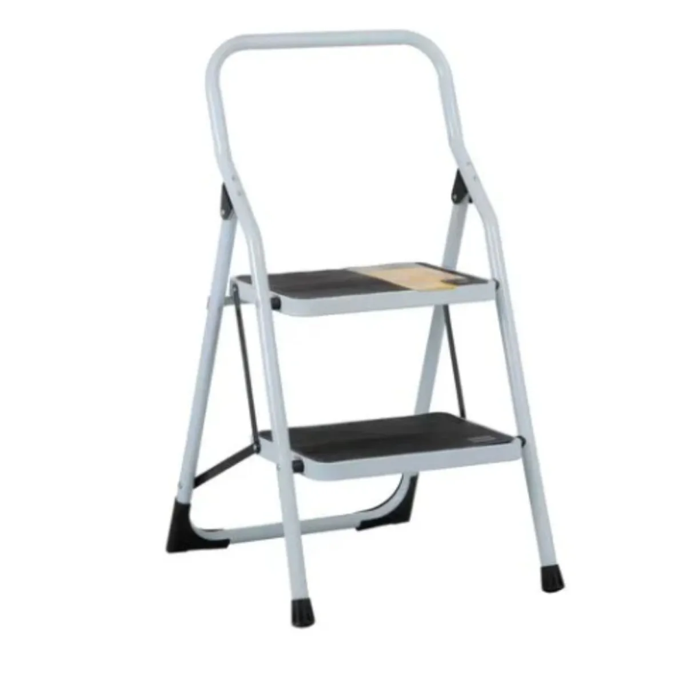 Escalera tubular plegable 2 peldaños de acero Pretul