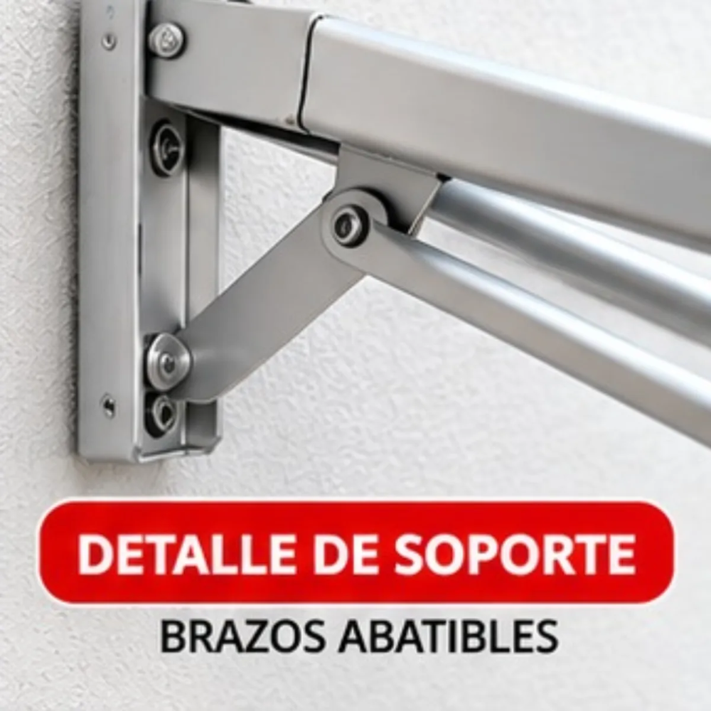 Tendal abatible de alumino conectarack 75 cm x 45 cm 4 varillas