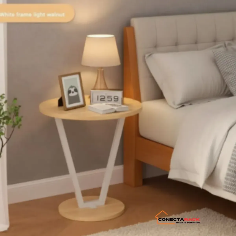 Mesa CIRCULAR Multifuncional de Melamine Sukea Madera Y Metal MADERA