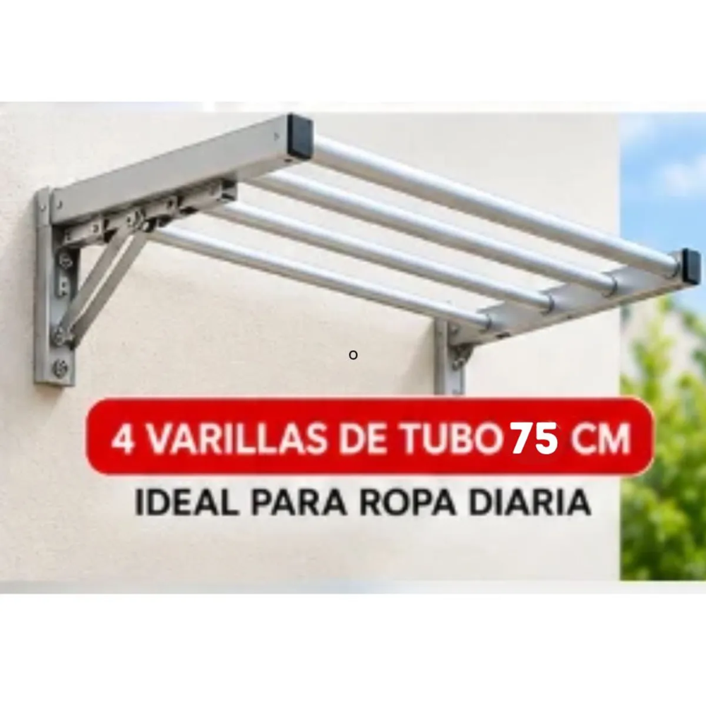 Tendal abatible de alumino conectarack 75 cm x 45 cm 4 varillas