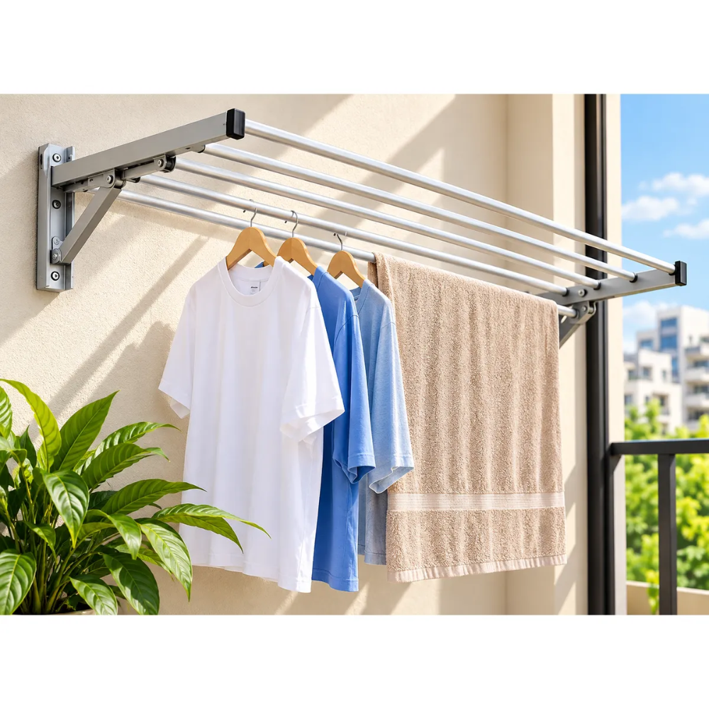 Tendal abatible de alumino conectarack 75 cm x 65 cm 5 varillas