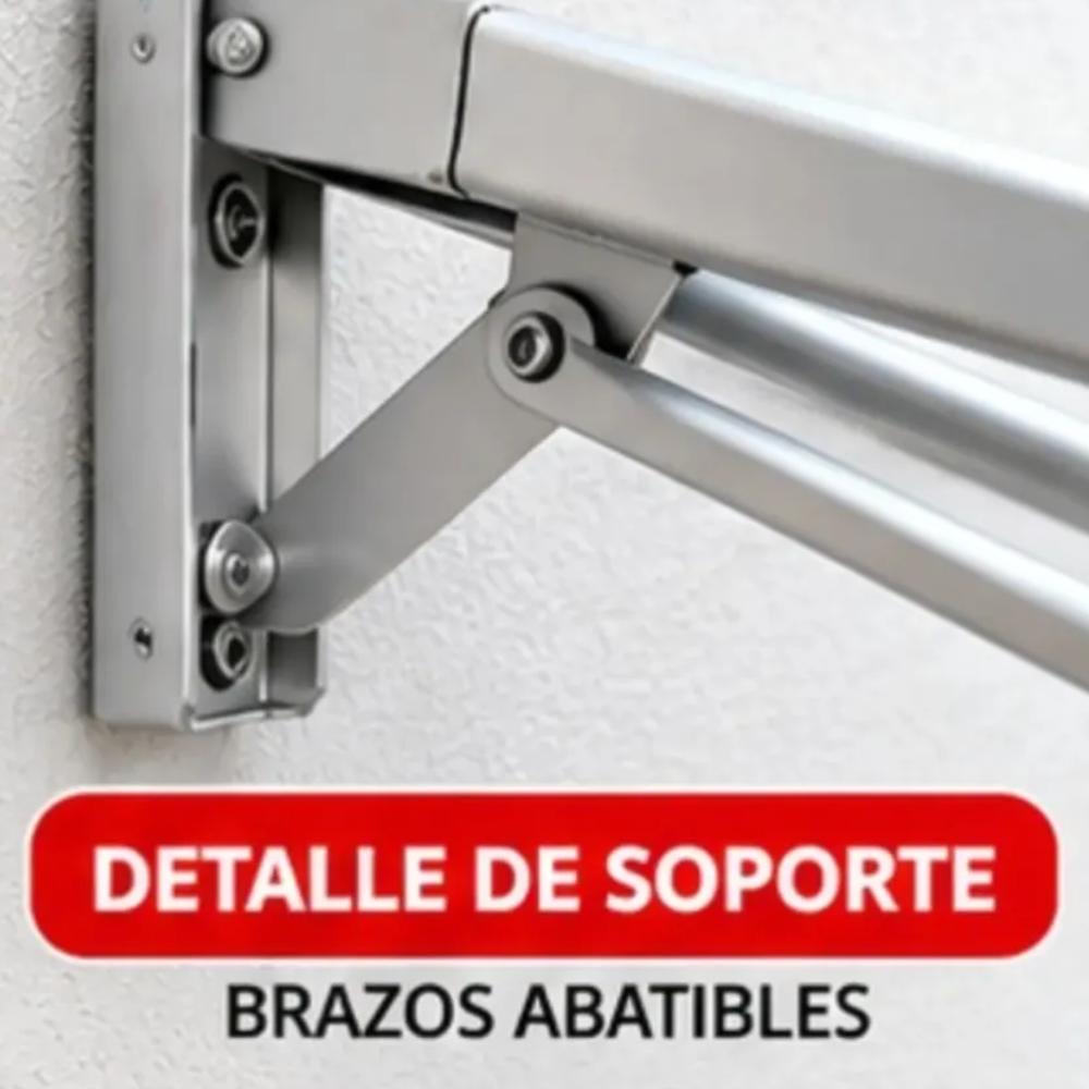 Tendal abatible de alumino conectarack 75 cm x 65 cm 5 varillas