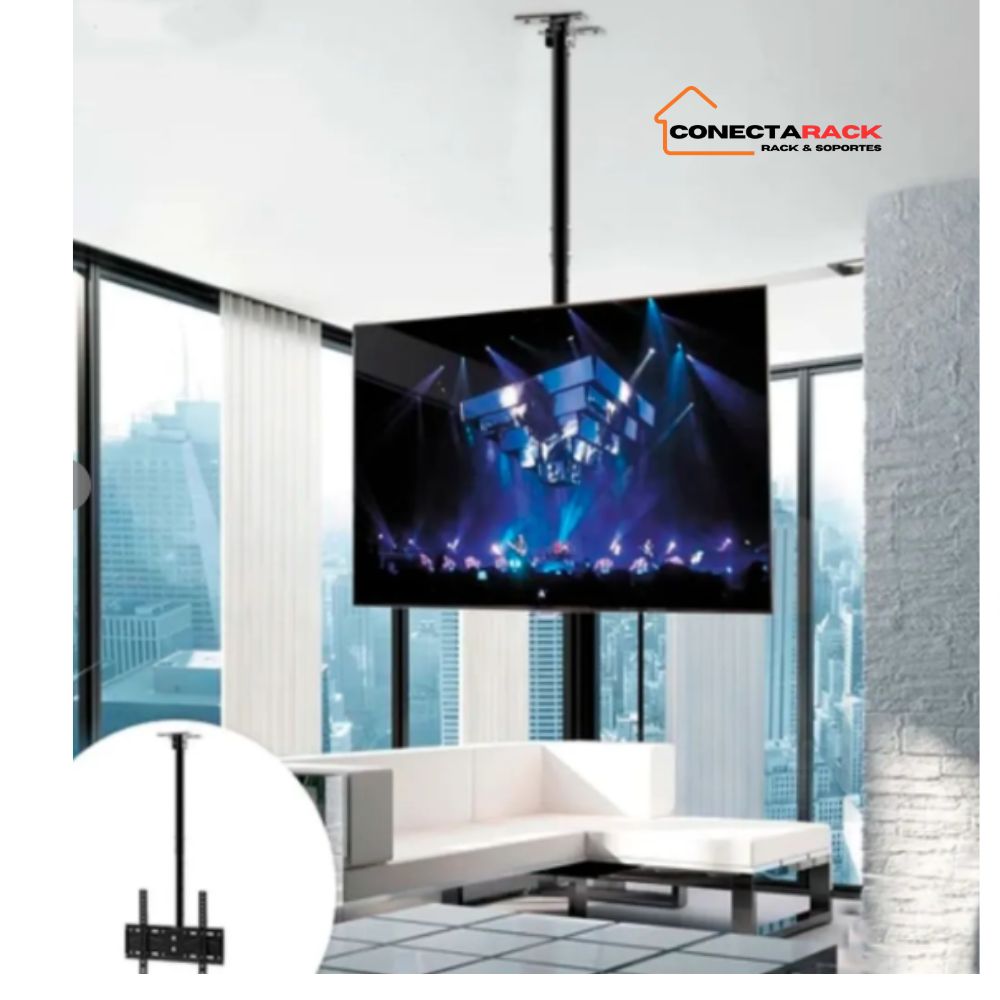 Rack De Techo para tv Colgante o Pared de 26 a 60" pulgadas Negro