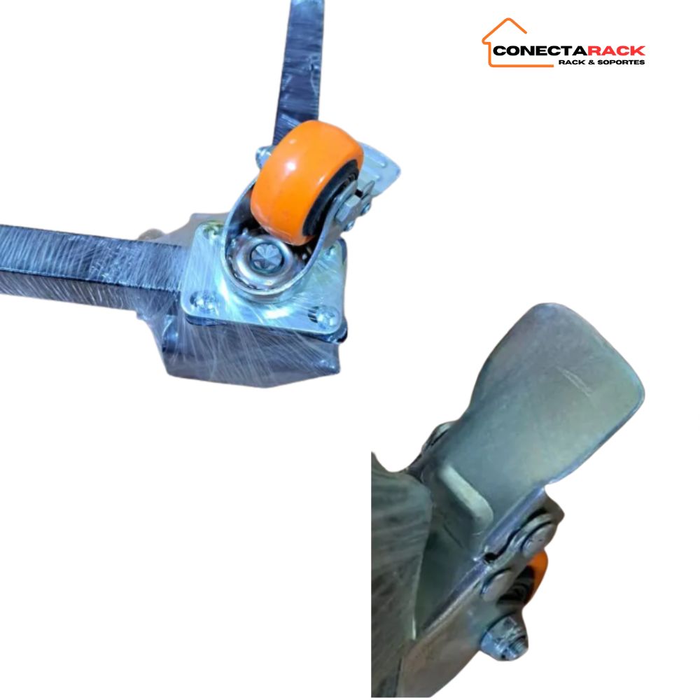 Base ajustable con ruedas para lavadora & cocina 50 hasta 80 ruedas Naranja