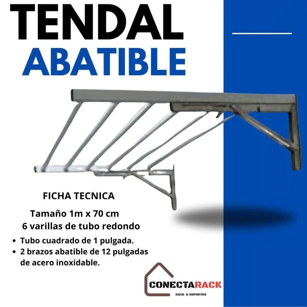 Tendedero Abatible de Aluminio de alta calidad 100 cm x