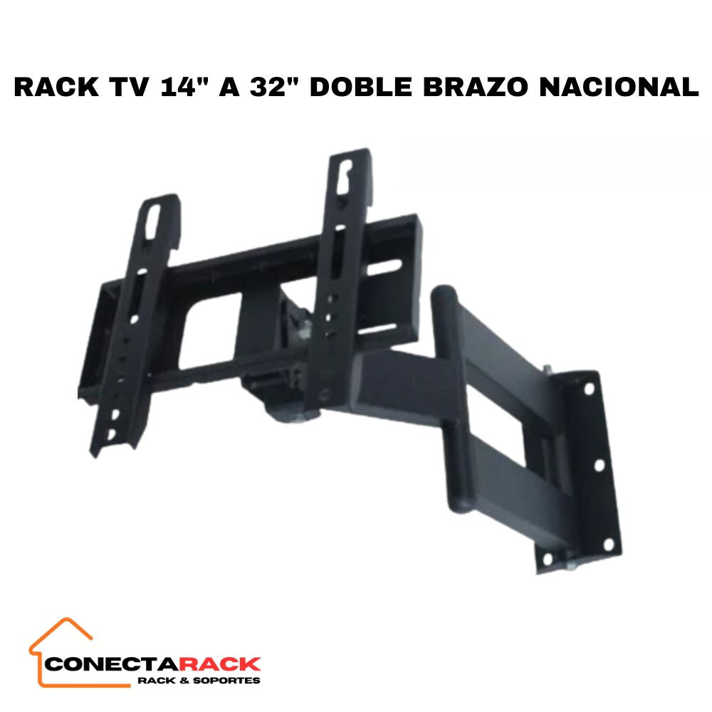 RACK TV 14" A 43 DOBLE BRAZO NACIONAL