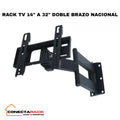 RACK TV 14" A 43 DOBLE BRAZO NACIONAL