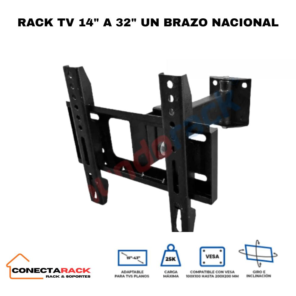 RACK TV 14" A 42" (UN BRAZO) NACIONAL
