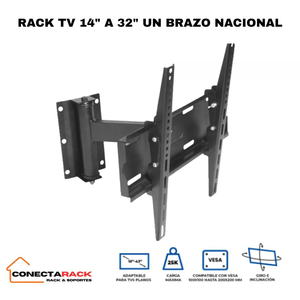 RACK TV 14" A 42" (UN BRAZO) NACIONAL