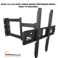 Soporte Para Tv Móvil Giratorio 180° De 32-65 Pulgas