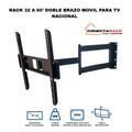 Rack giratorio 02 brazos para tv de 32" a 60"
