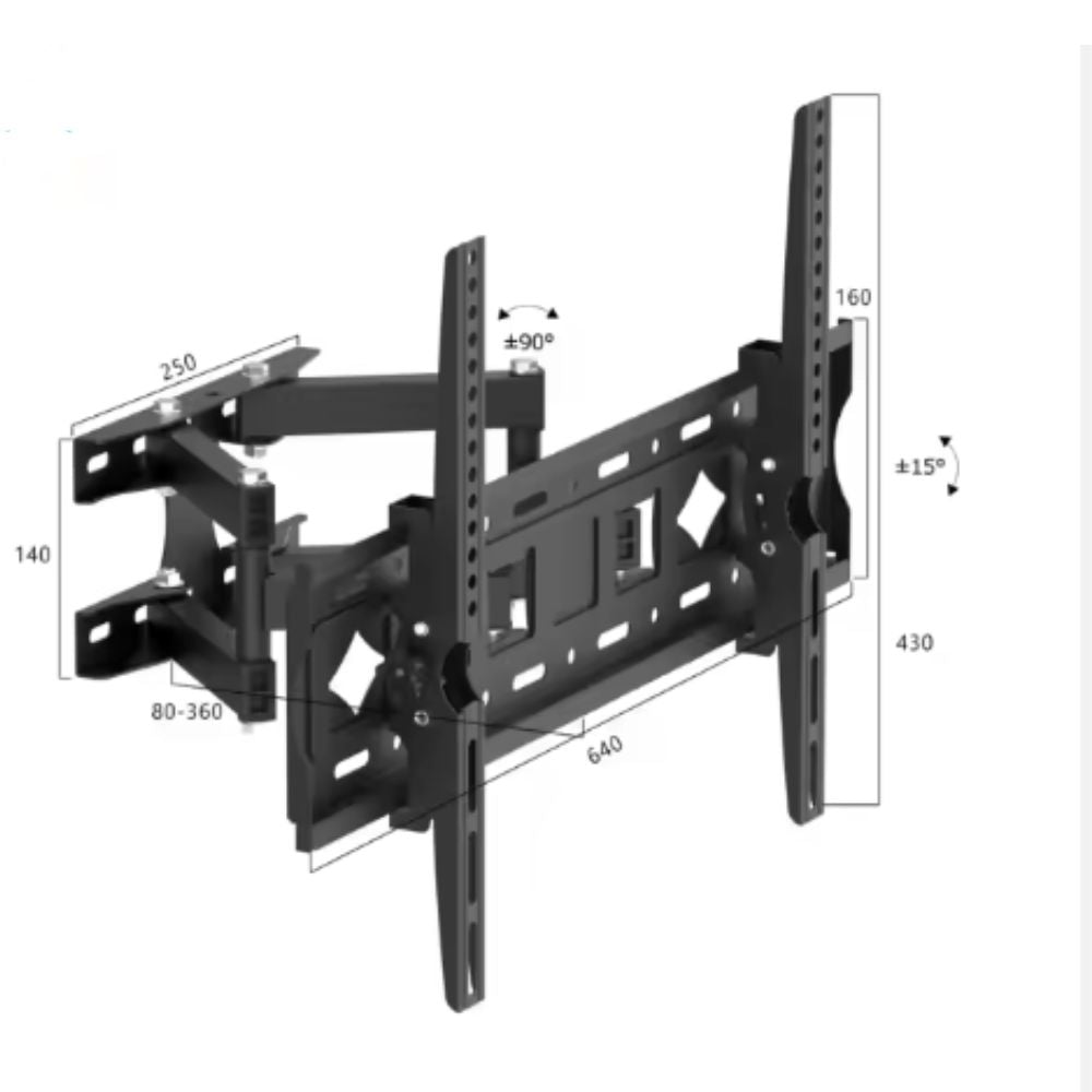 Rack para TV Doble brazo para TV de 32 a 75 modelo CP512s.