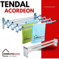 Tendedero De Ropa Acordeon de pared 80X61X22 cm