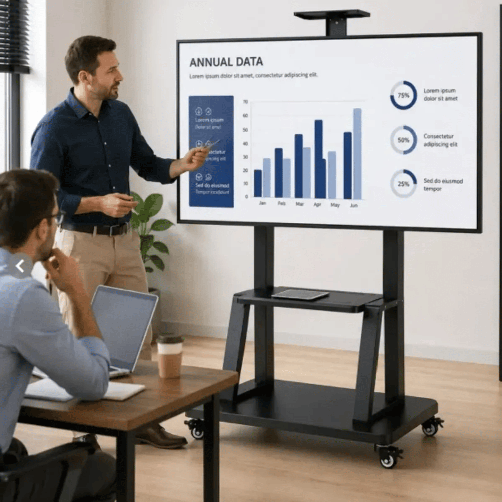 Soporte para Pantallas de 32” a 75” Móvil para TV con Ruedas –YN800
