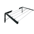 Tendedero Plegable 5 Filas Negro Acero Inoxidable