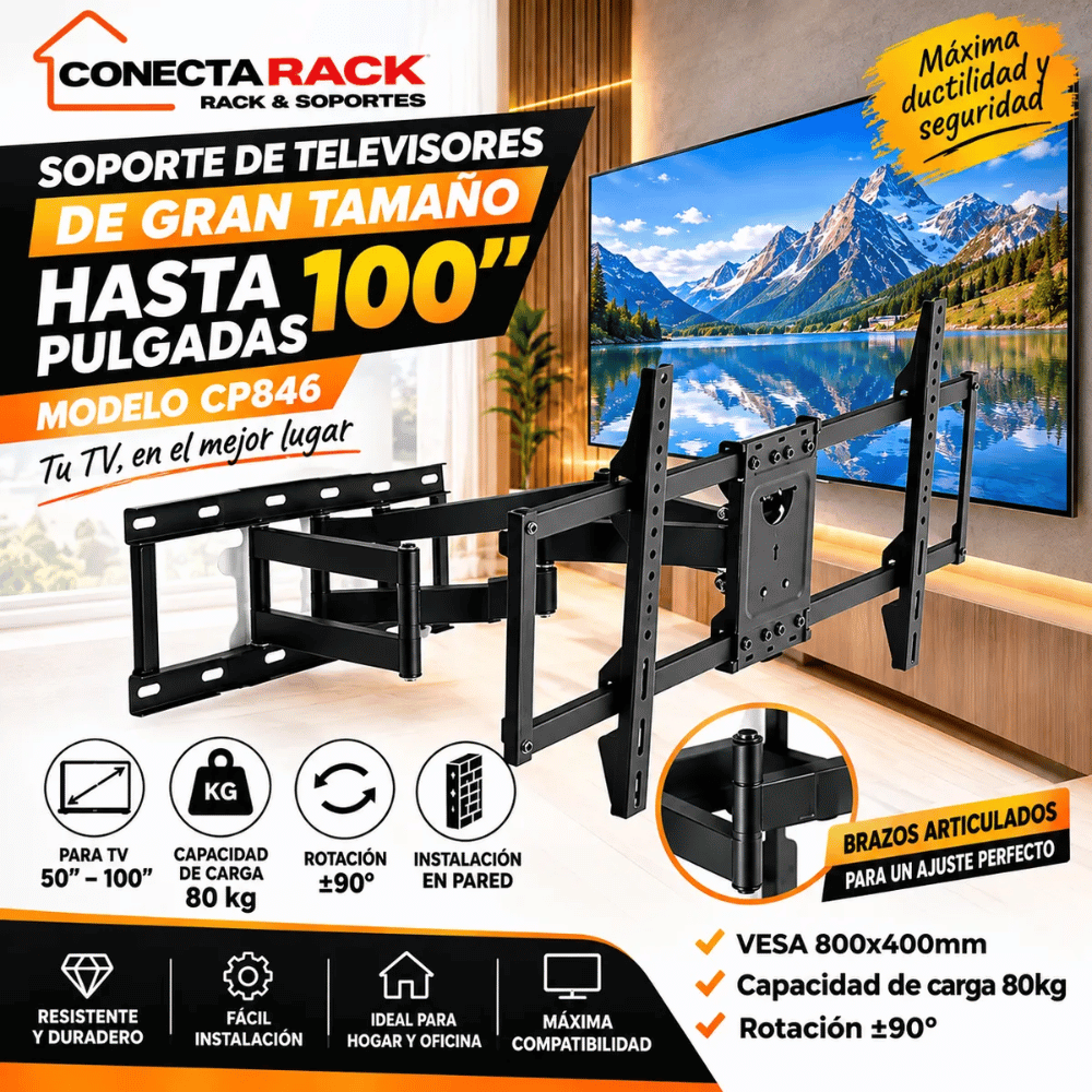 Soporte de televisores LED 50 hasta 100 pulgadas MODELO CP846