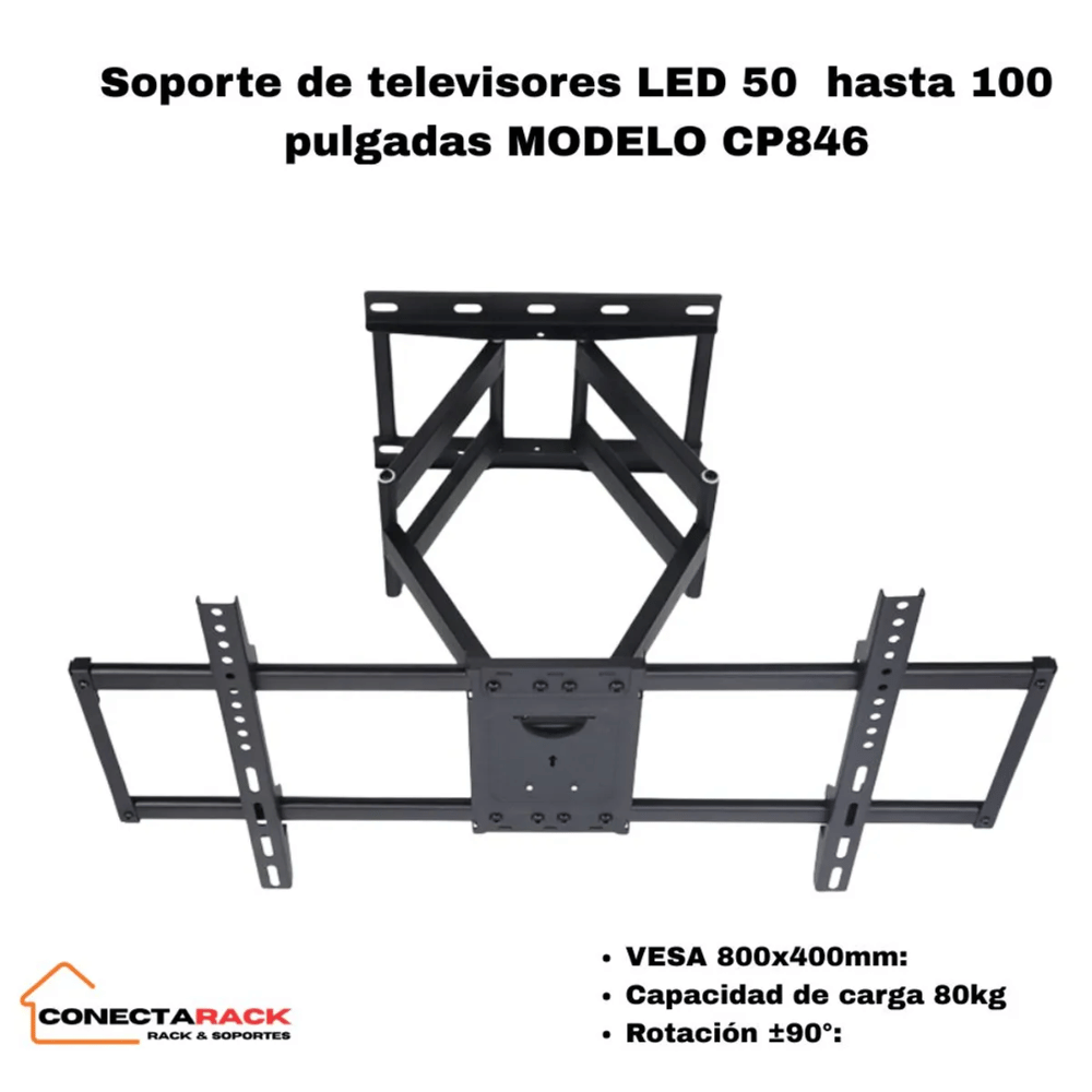 Soporte de televisores LED 50 hasta 100 pulgadas MODELO CP846