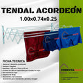 Tendedero Plegable ACORDEON de 100 x 74 x 25 cm